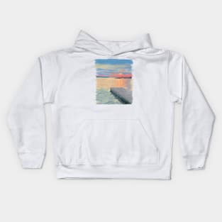 Sunset Over the Water Kids Hoodie